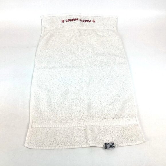CHROME HEARTS logo Face towel interior towel cotton White/Red - Picture 1 of 7